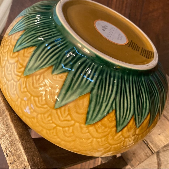 Pineapple Salad Bowl, Large Ceramic Pineapple Bowl, Pineapple Decor - Picture 10 of 15